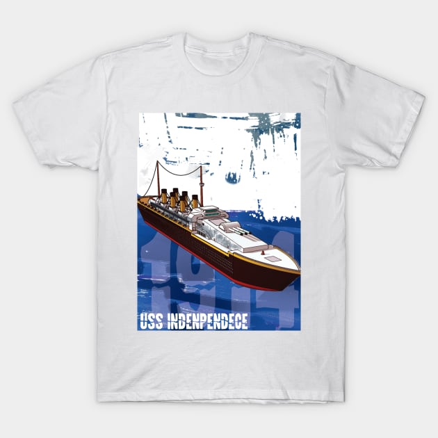 USS INDENPENDECE 1914 T-Shirt by Marko700m